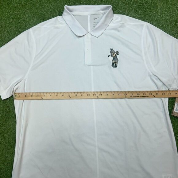 Nike Golf Dri-Fit Michigan State Spartans Sparty Golf Polo White Size XXL NWT - Picture 5 of 6
